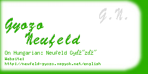 gyozo neufeld business card